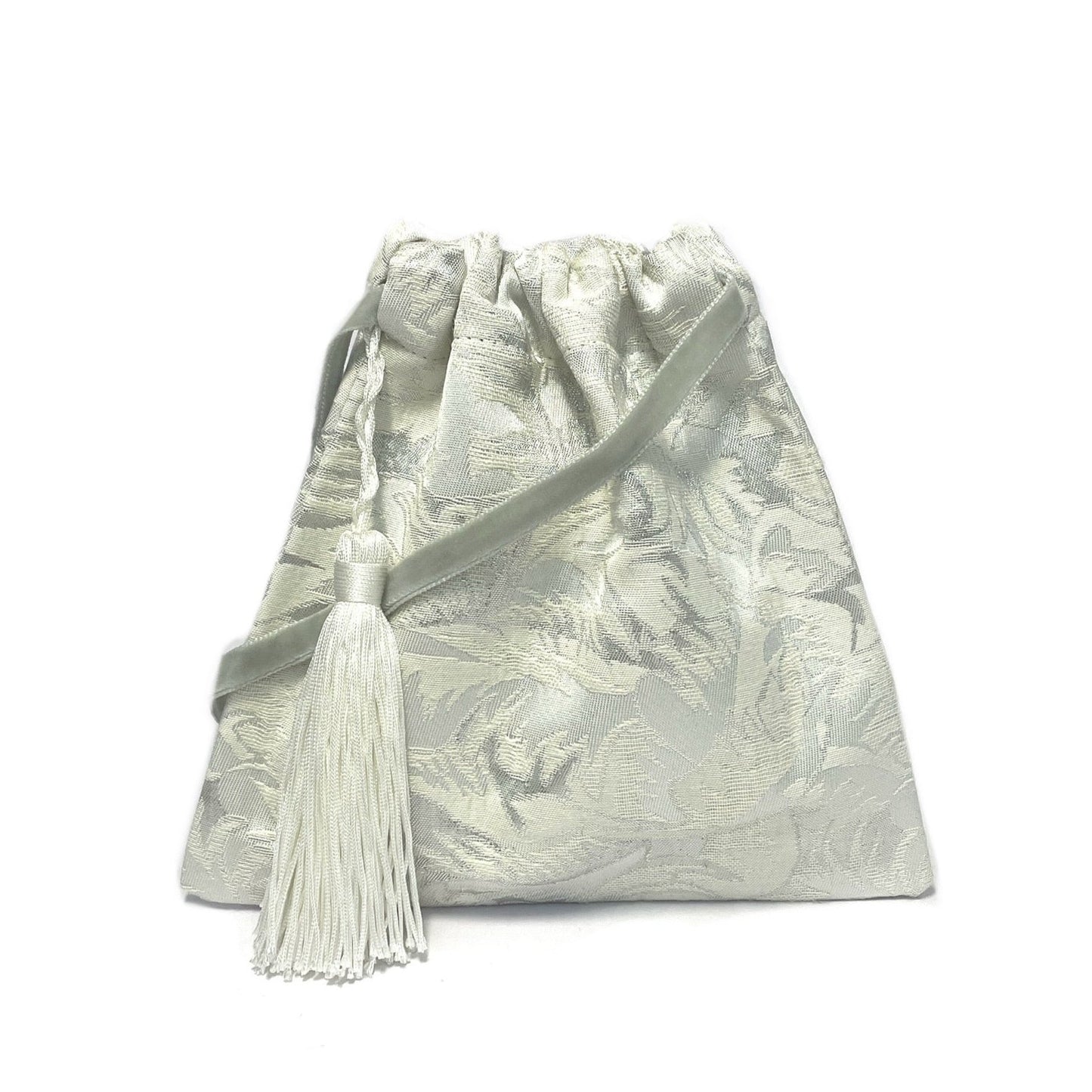 Silver wedding purse