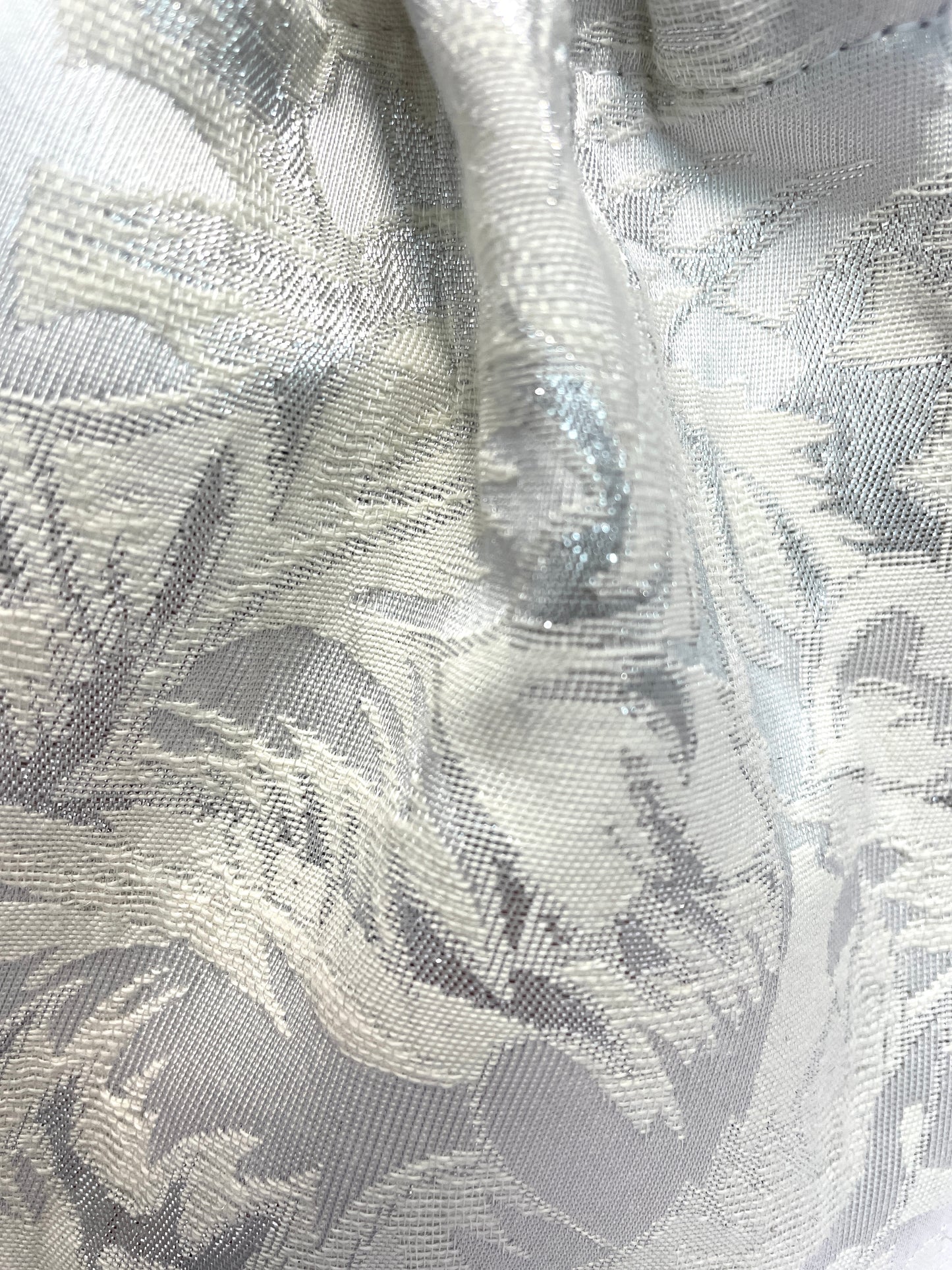 Silver wedding purse