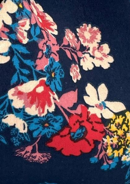 Little blue floral handbag