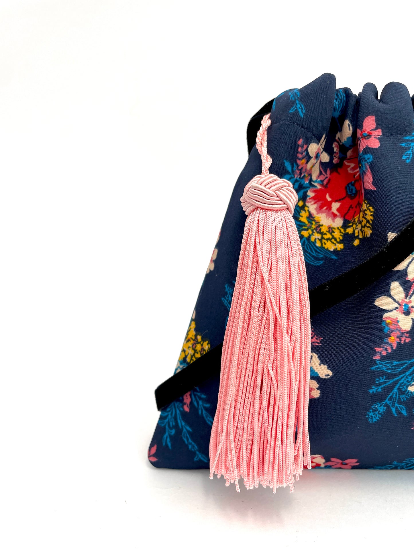 Little blue floral handbag
