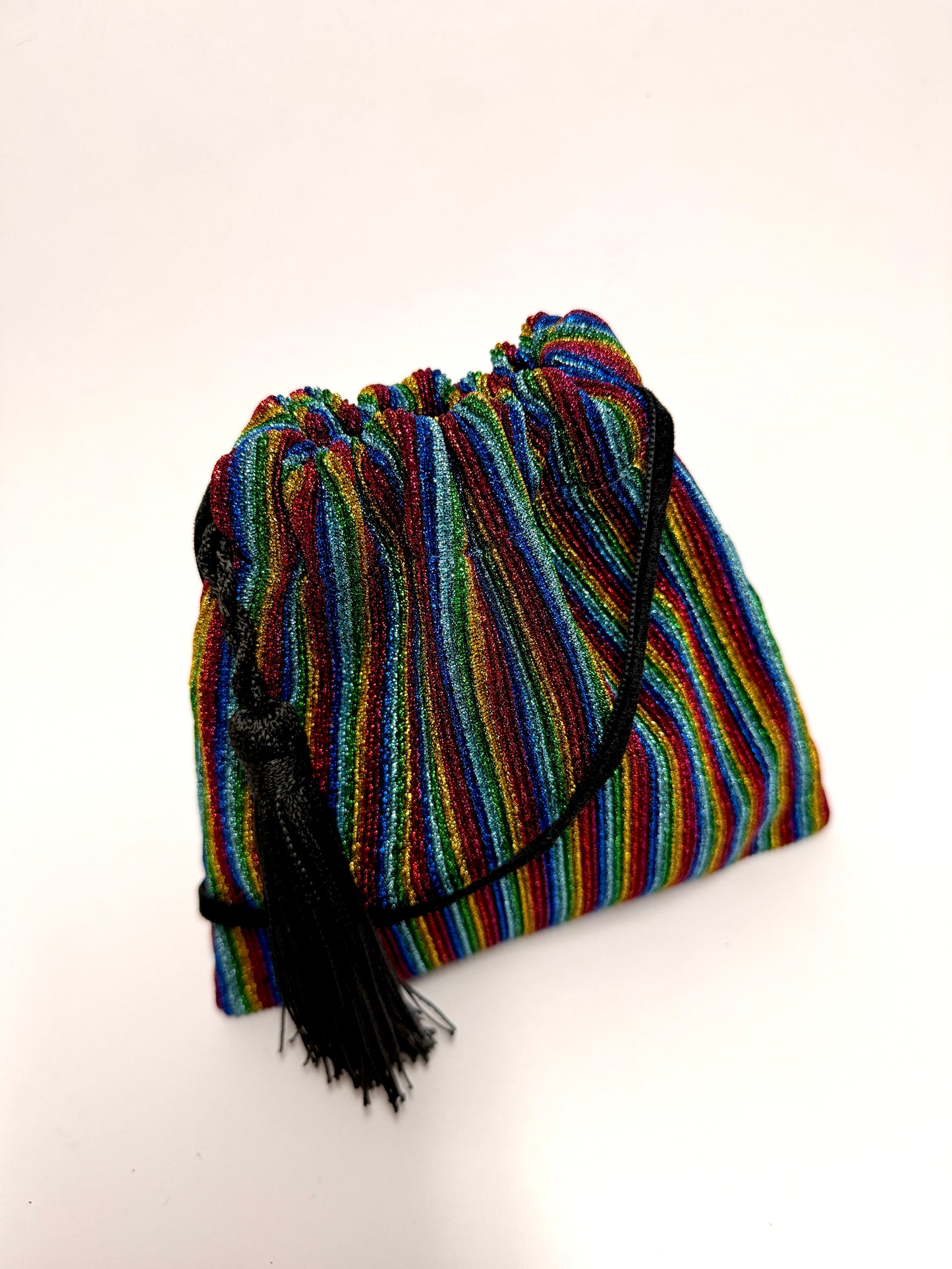 Mini evening handbag with tassel