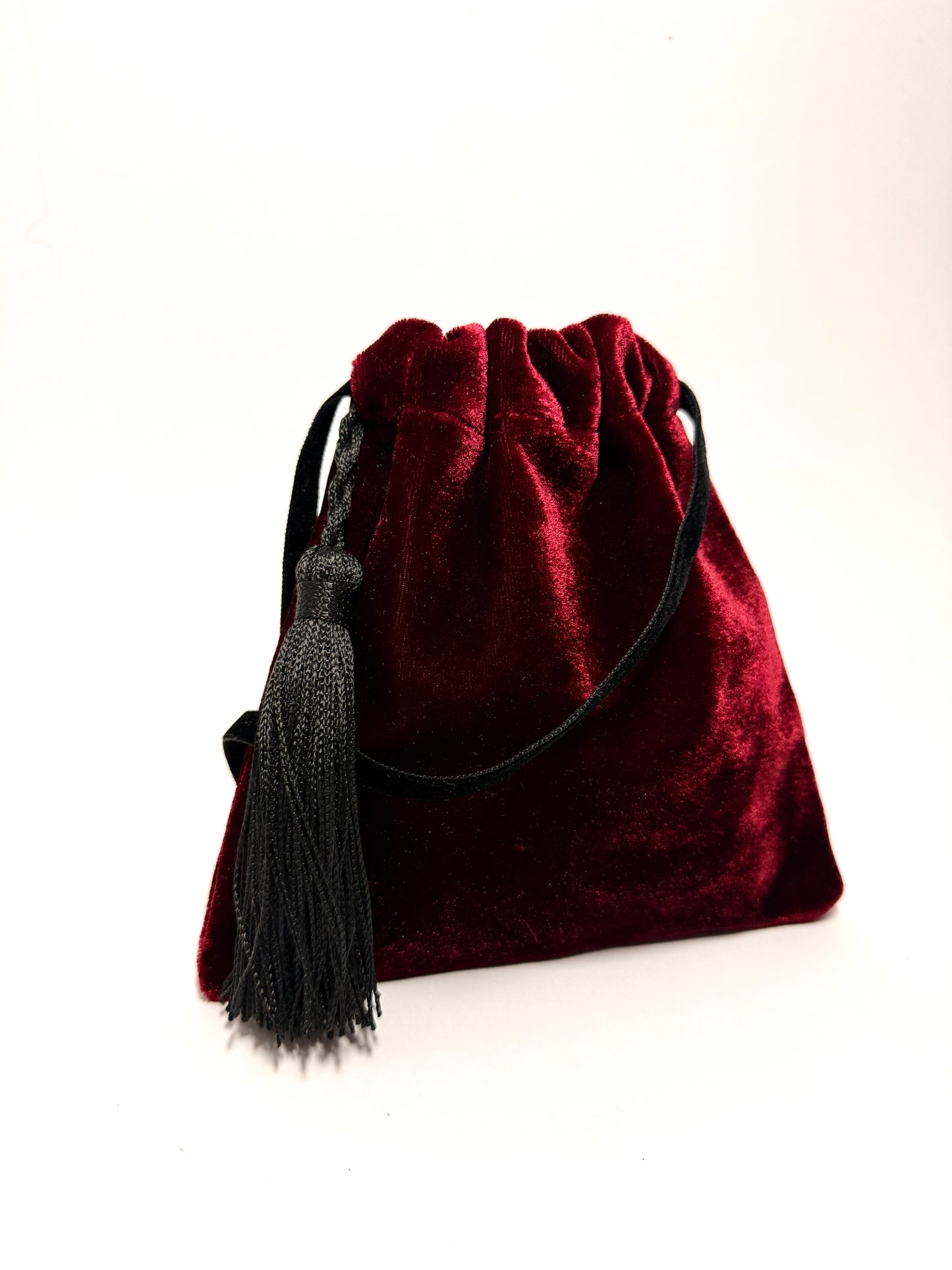 Little red velvet handbag