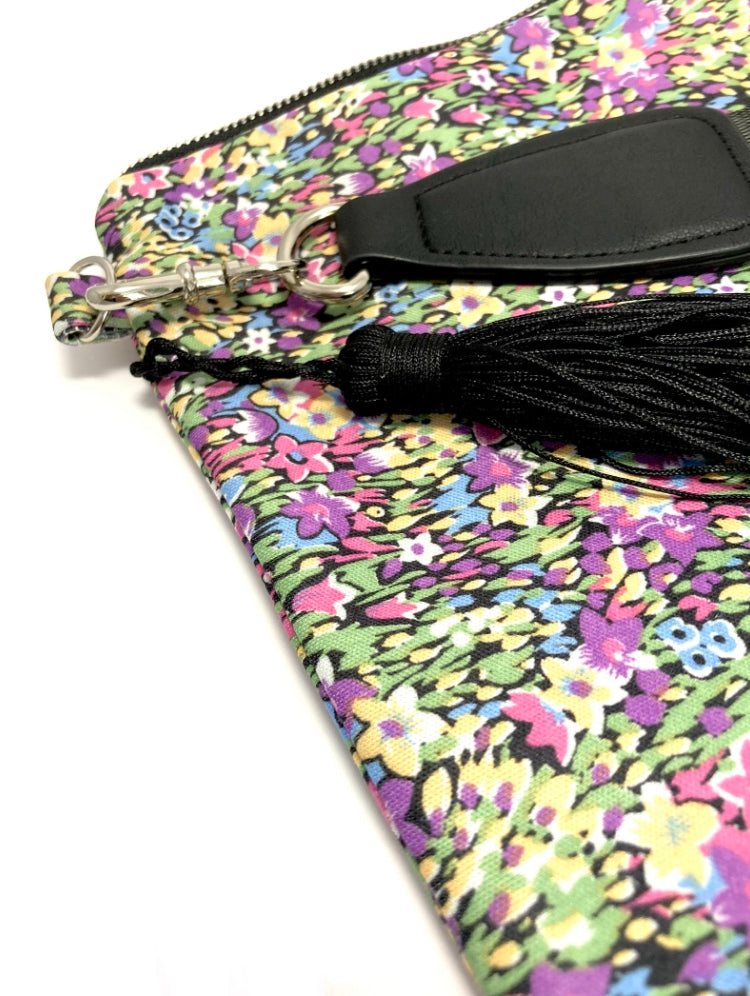 Floral boho bag with tassel