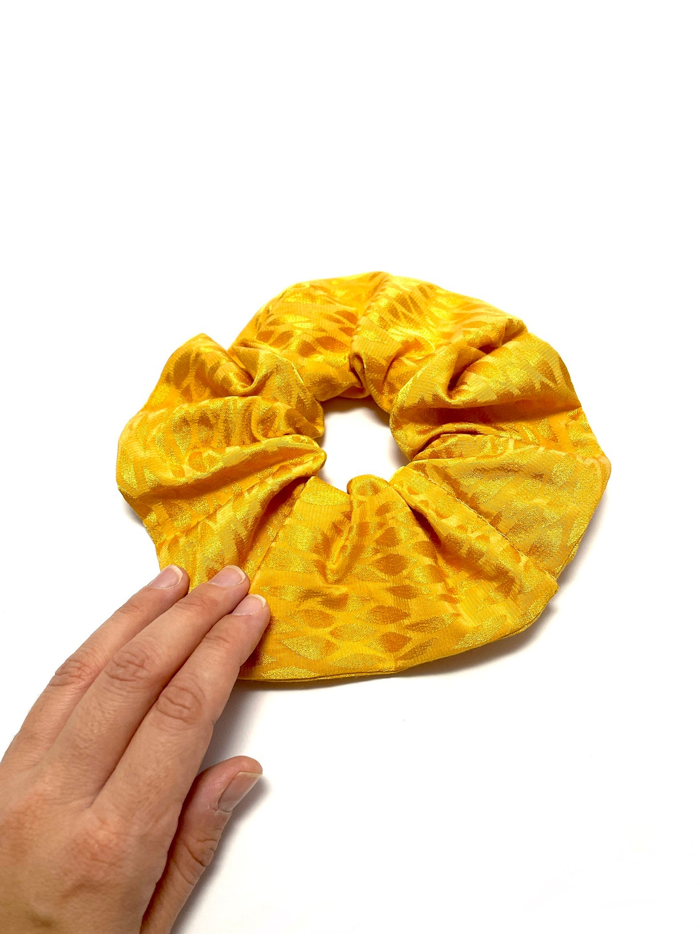 Yellow large scrunchie