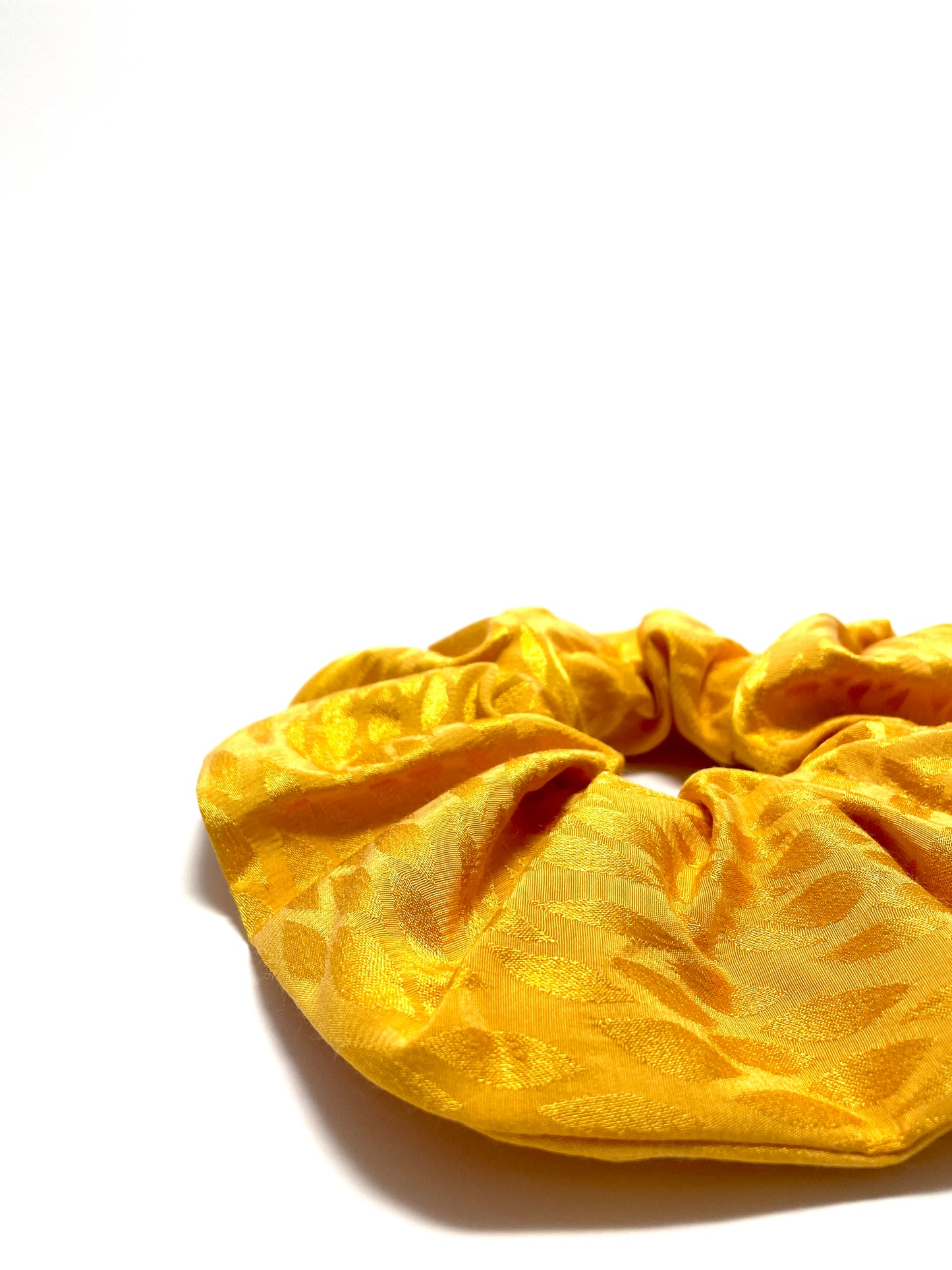 Yellow large scrunchie