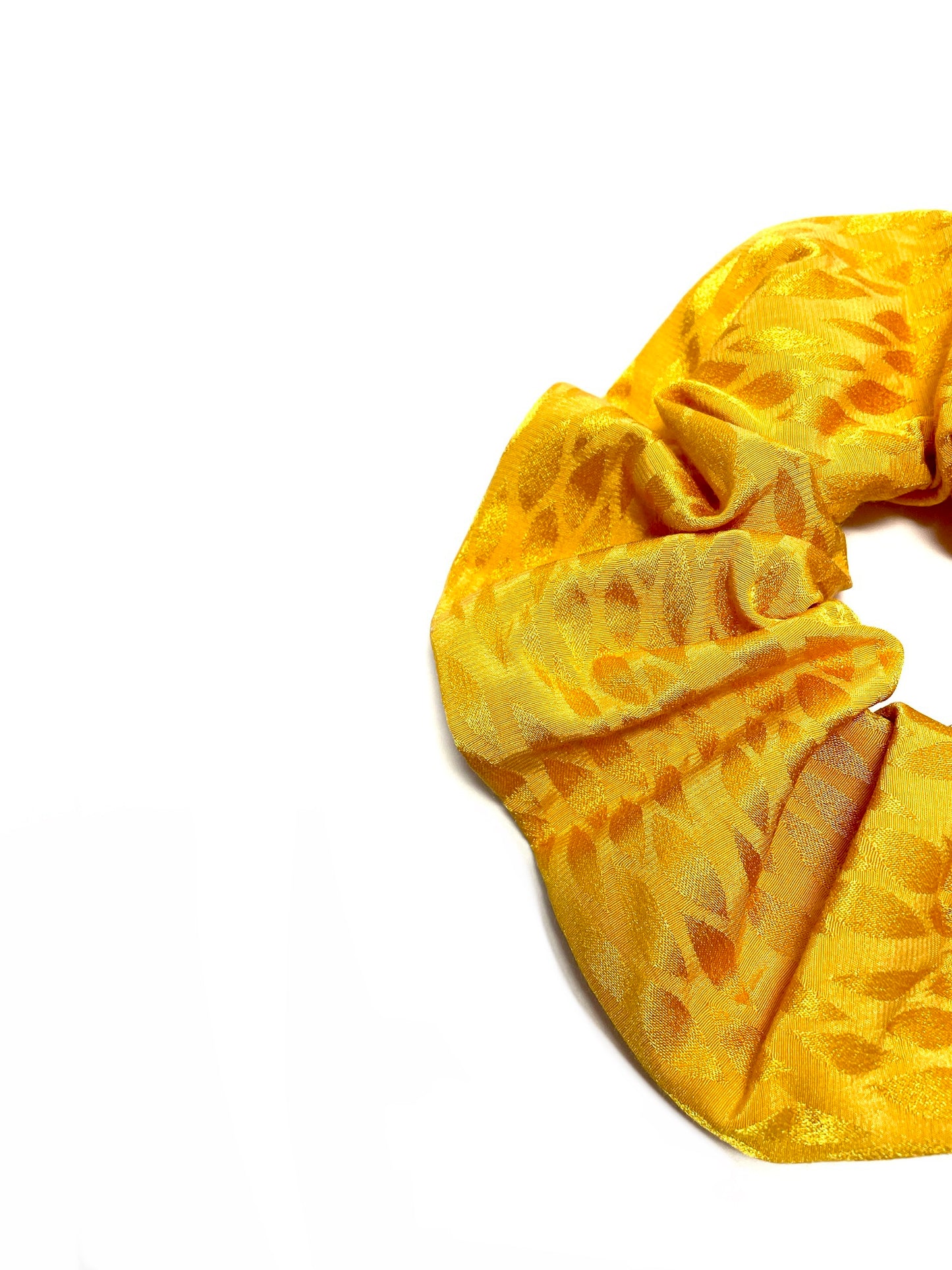 Yellow large scrunchie