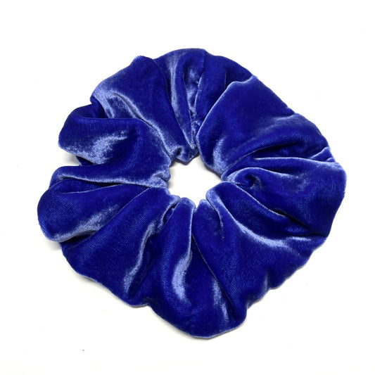 Blue velvet scrunchie