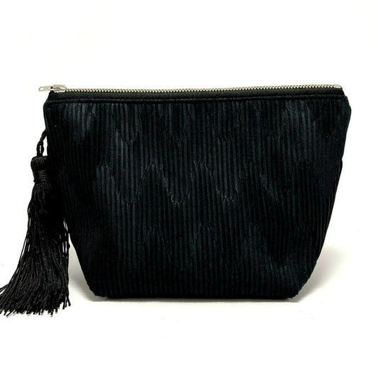 Black Pleated Make Up Case