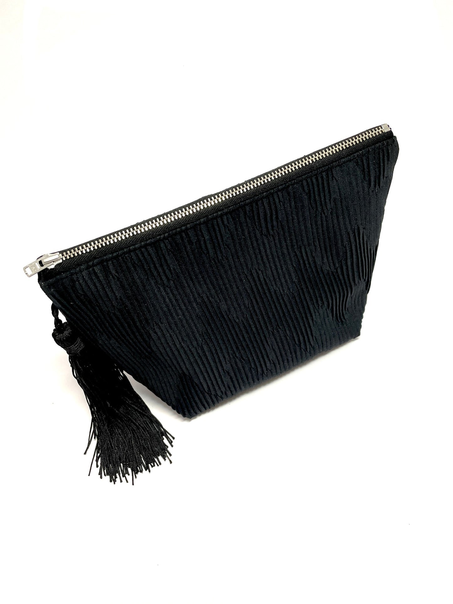 Black Pleated Make Up Case
