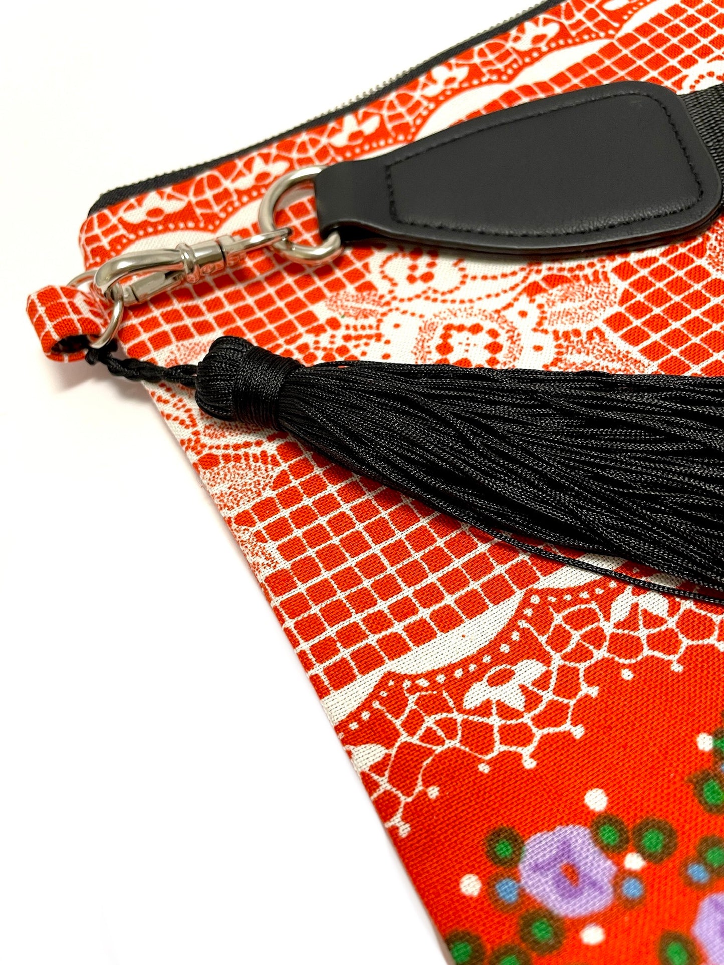 Red Floral Crossbody Bag