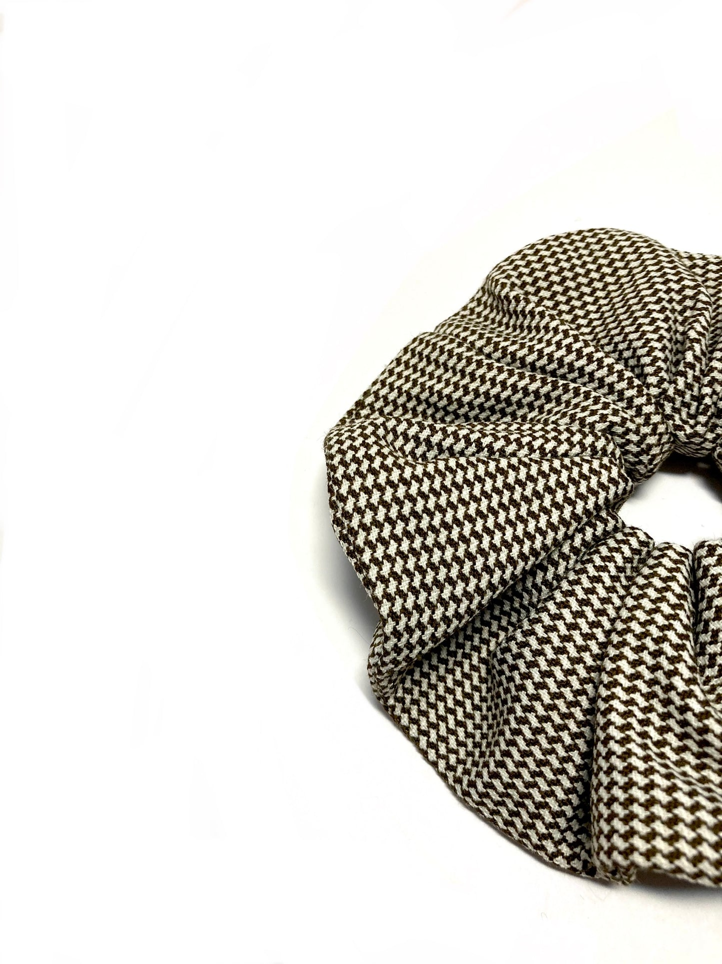 Large brown scrunchie