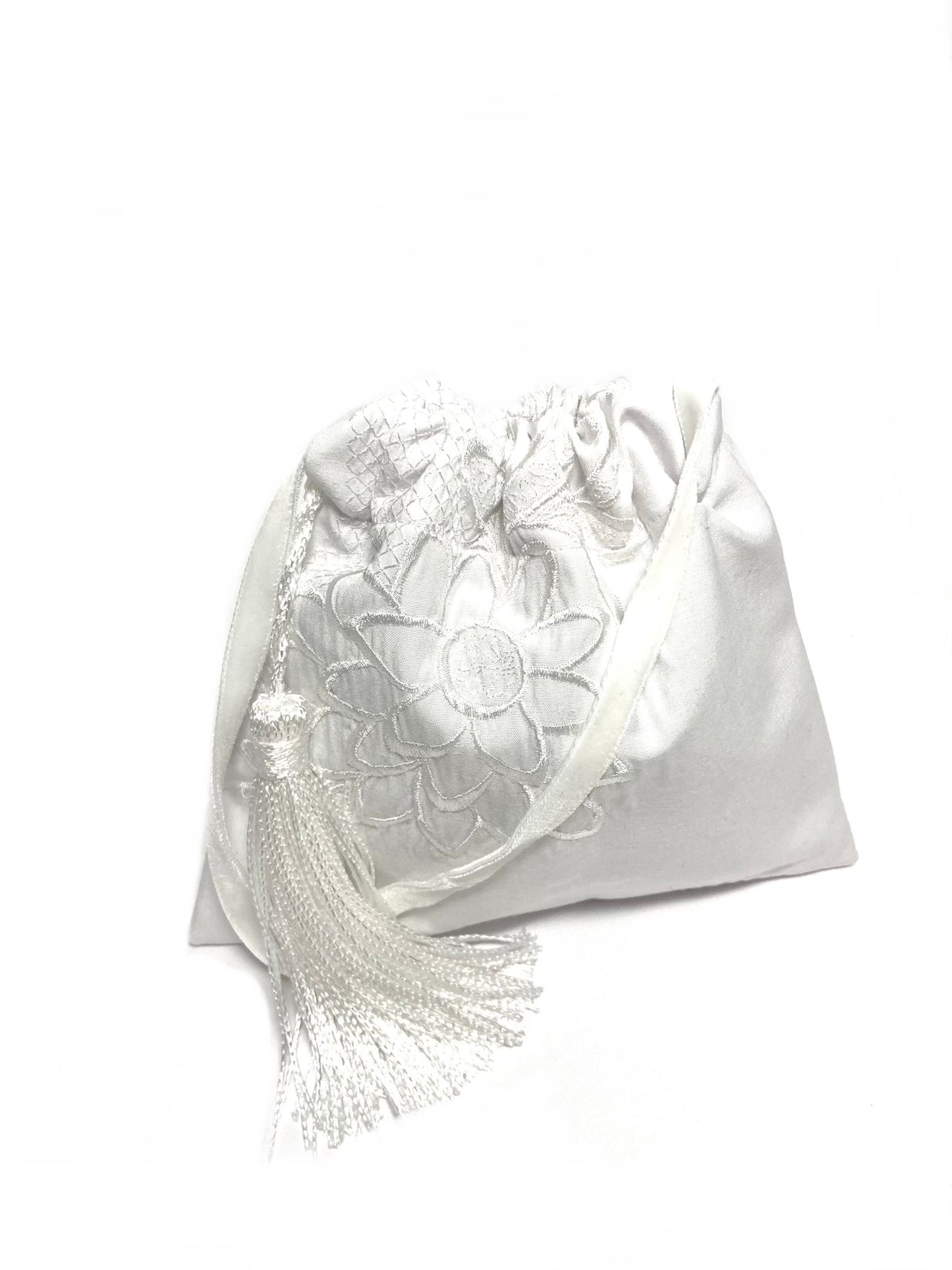 Ivory wedding purse