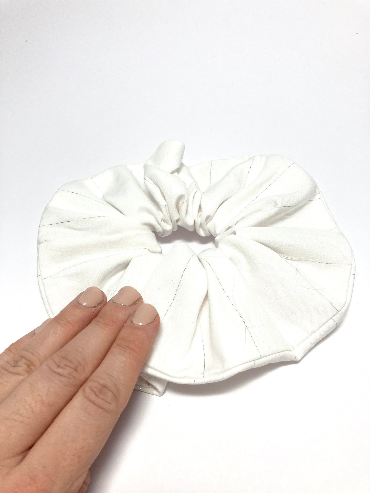 White wedding scrunchie