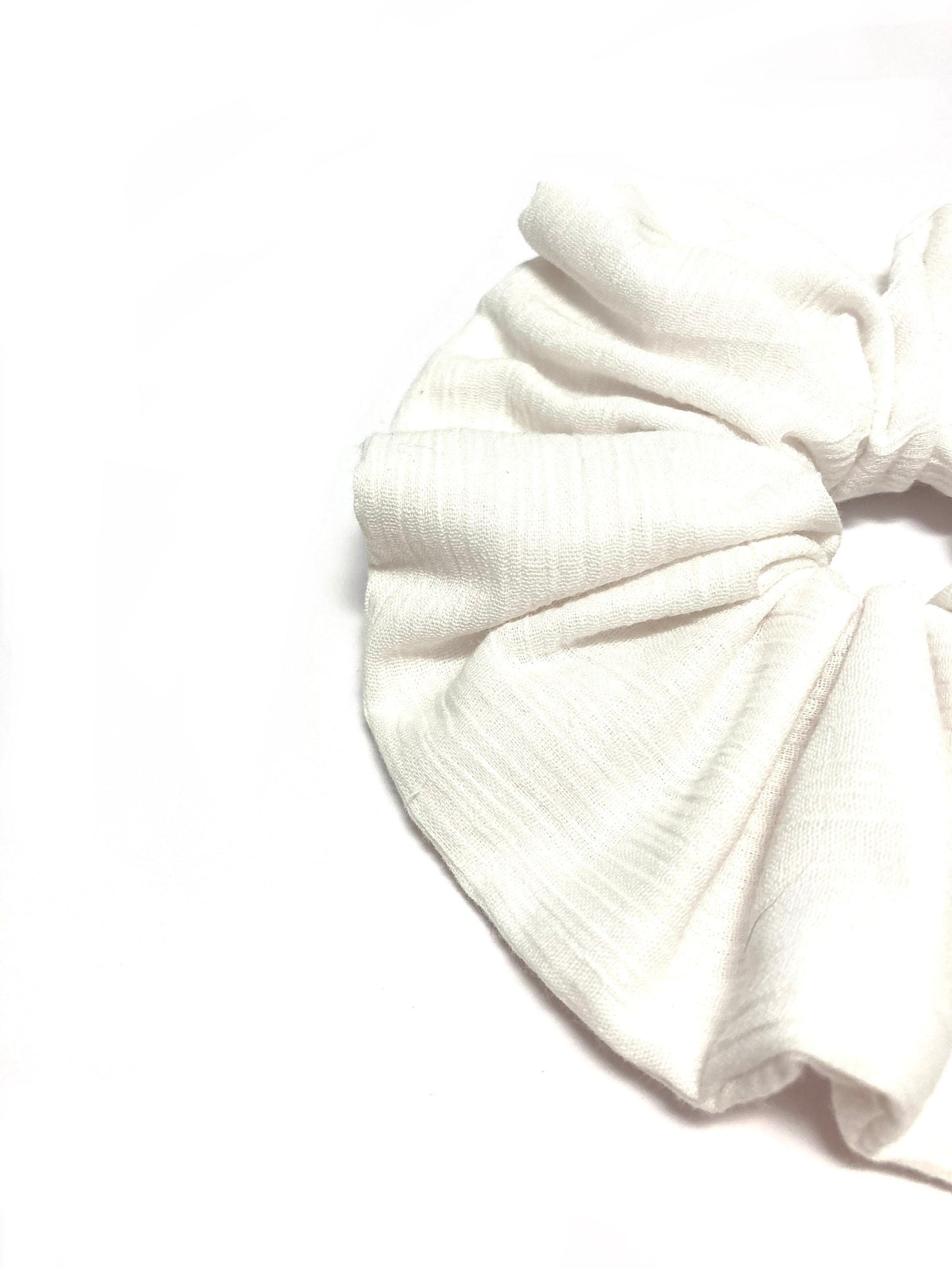 Ivory wedding scrunchie