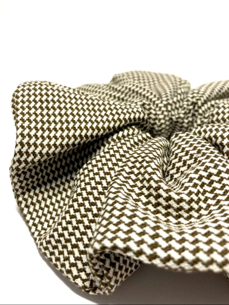 Large brown scrunchie