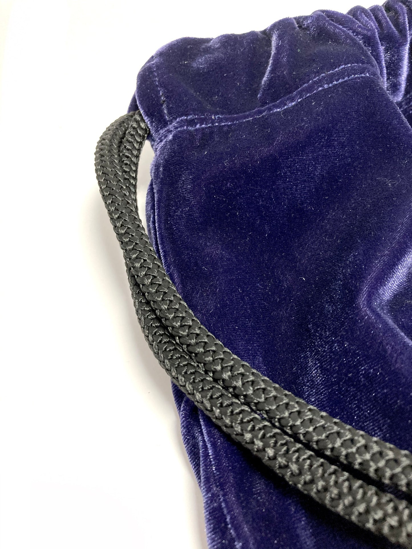 Purple velvet backpack