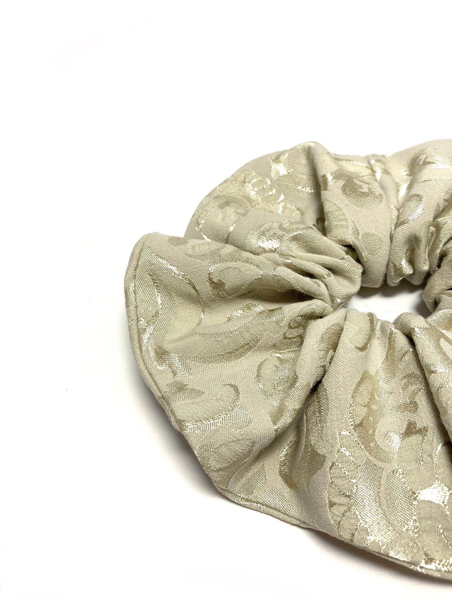 Gold wedding scrunchie