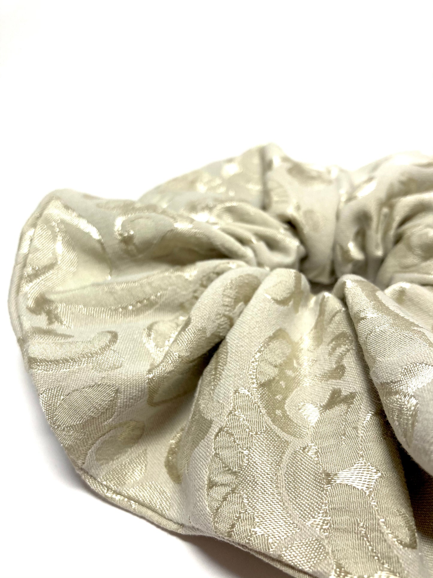 Gold wedding scrunchie