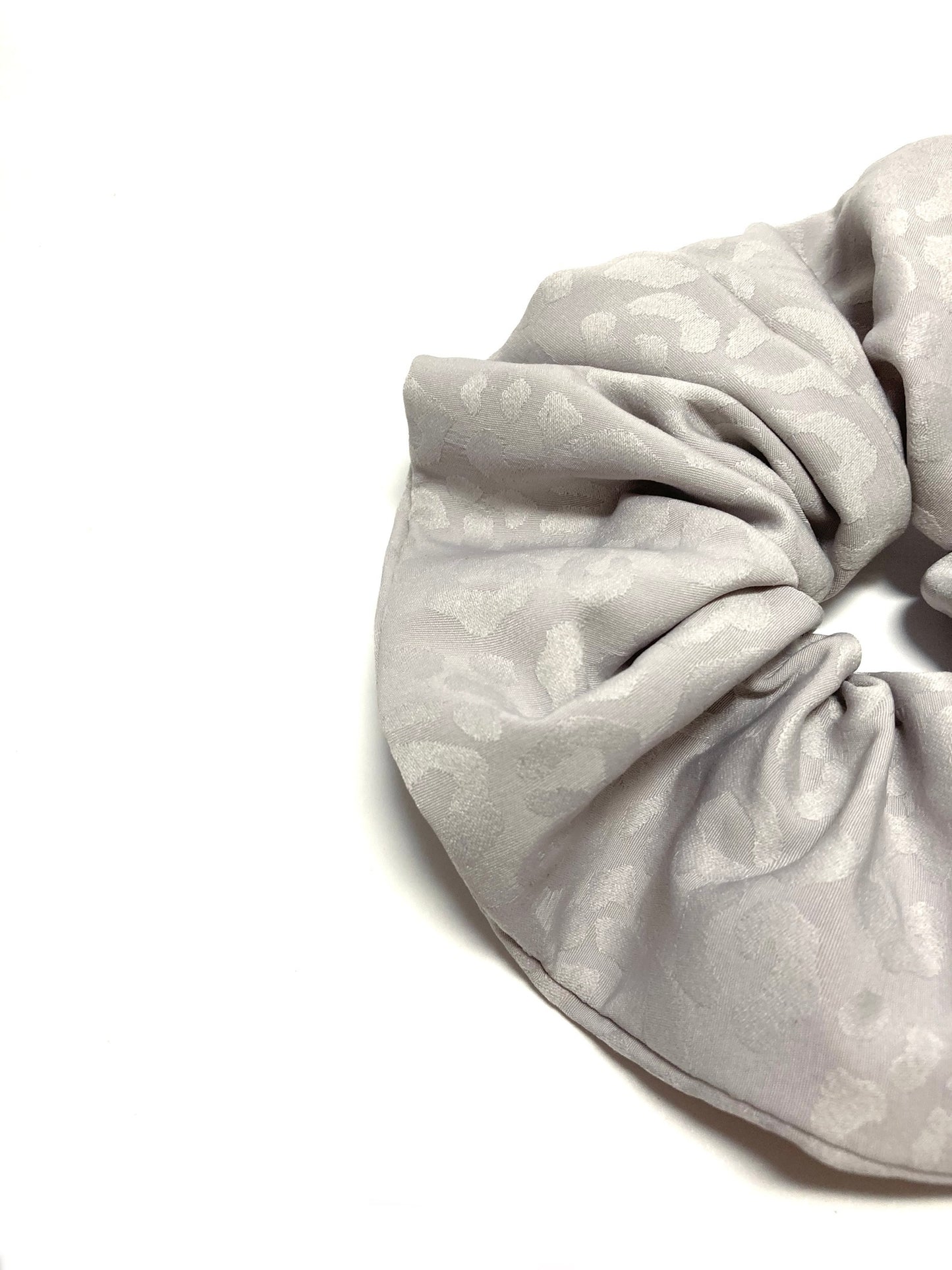 Silver evening scrunchie