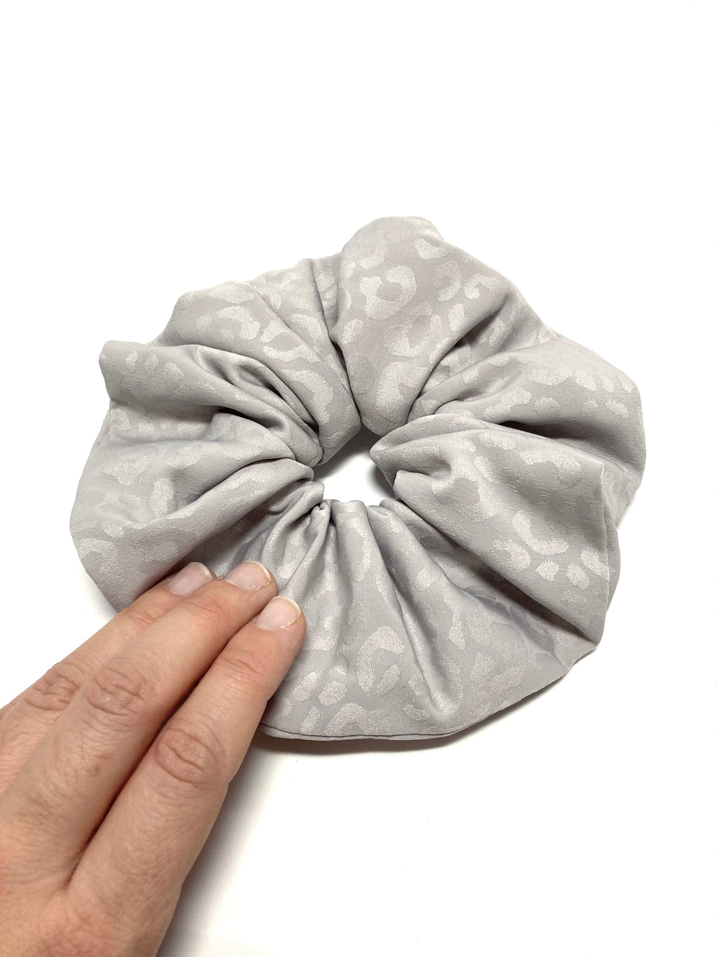 Silver evening scrunchie