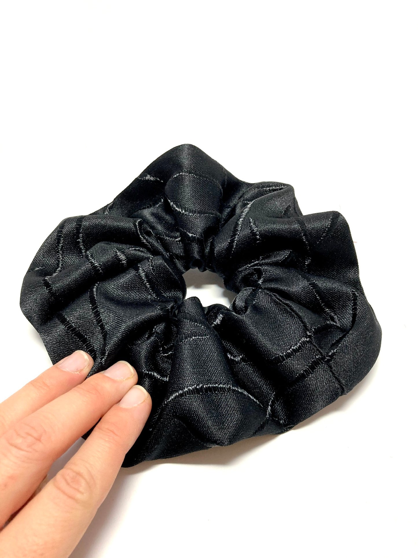 Black evening scrunchie