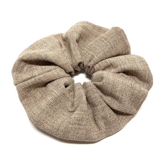 Handmade beige scrunchie