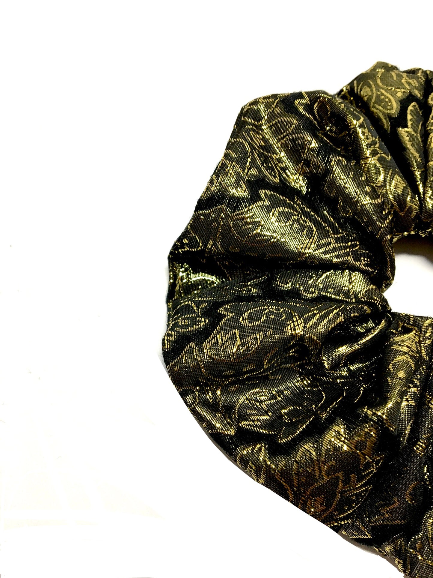 Gold large scrunchie