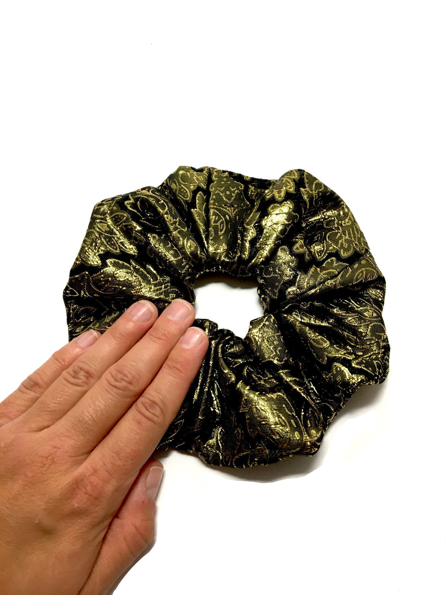 Gold large scrunchie