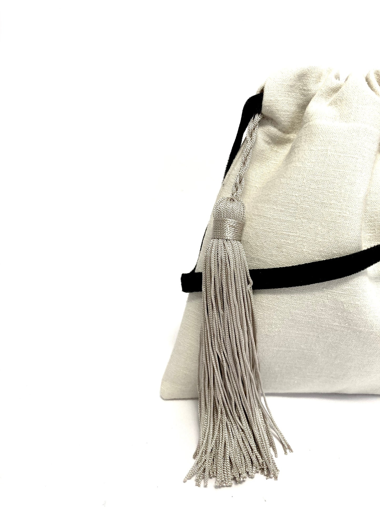Linen mini handbag