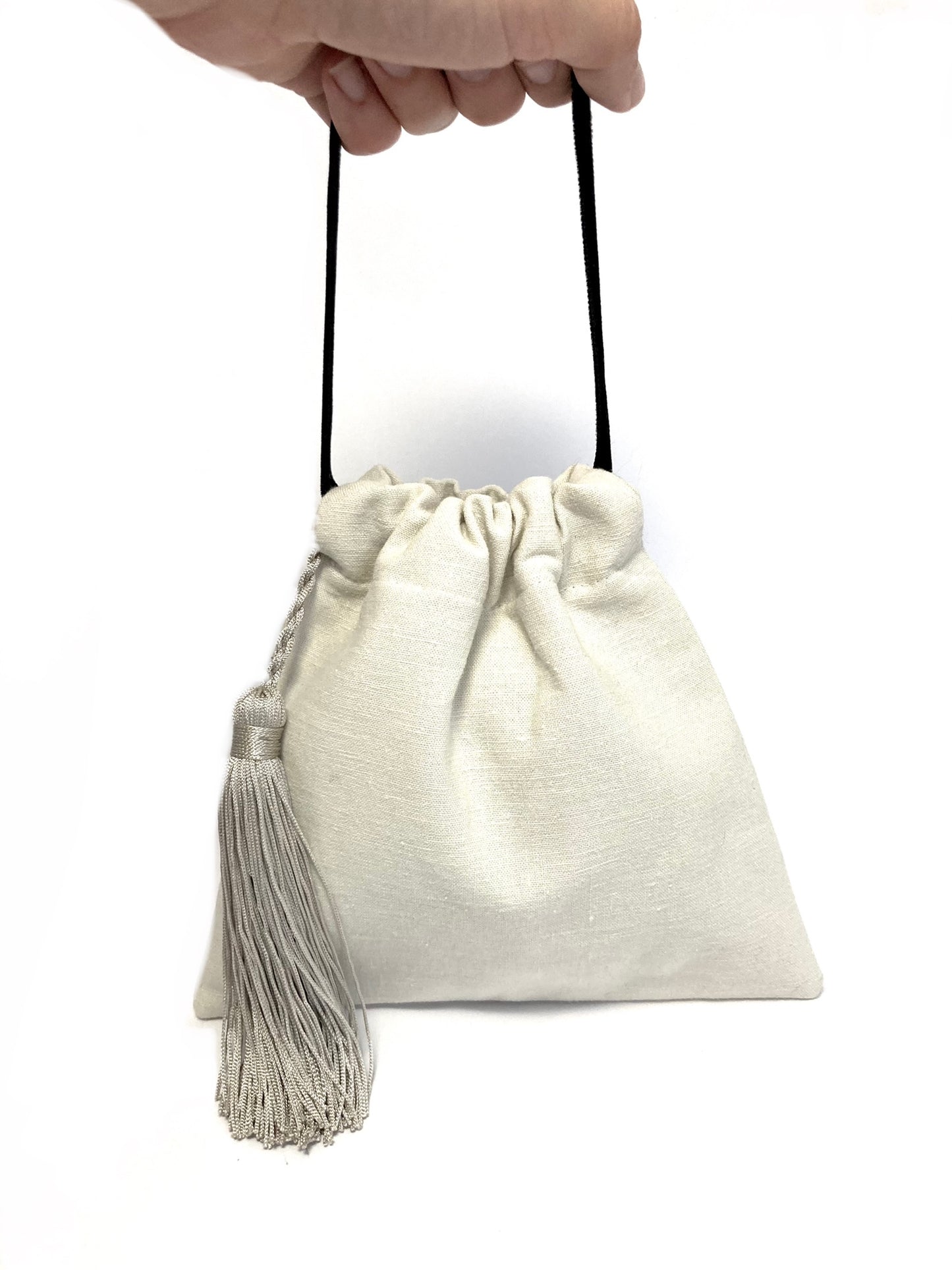 Linen mini handbag
