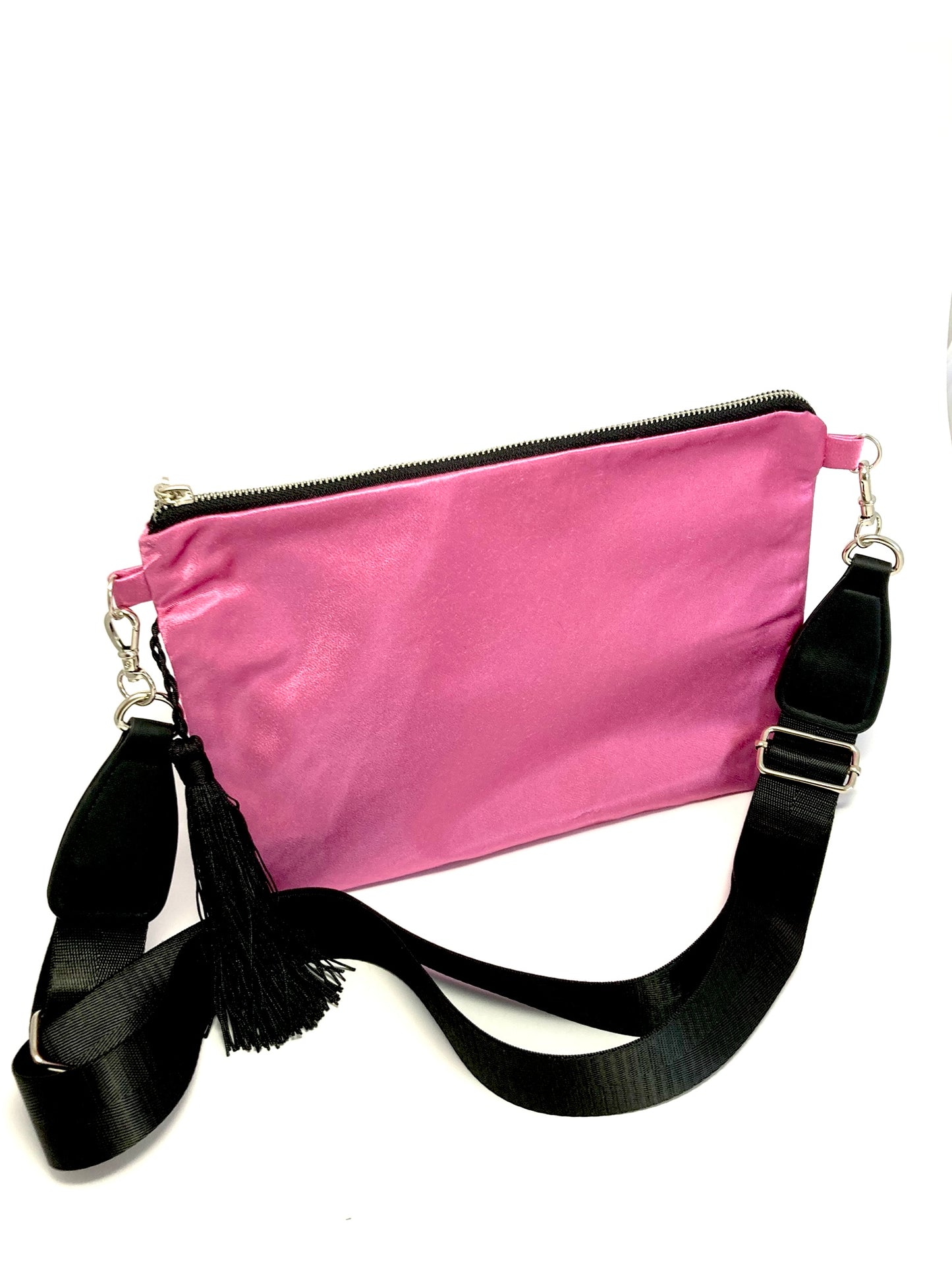 Pink bag with wide strap
