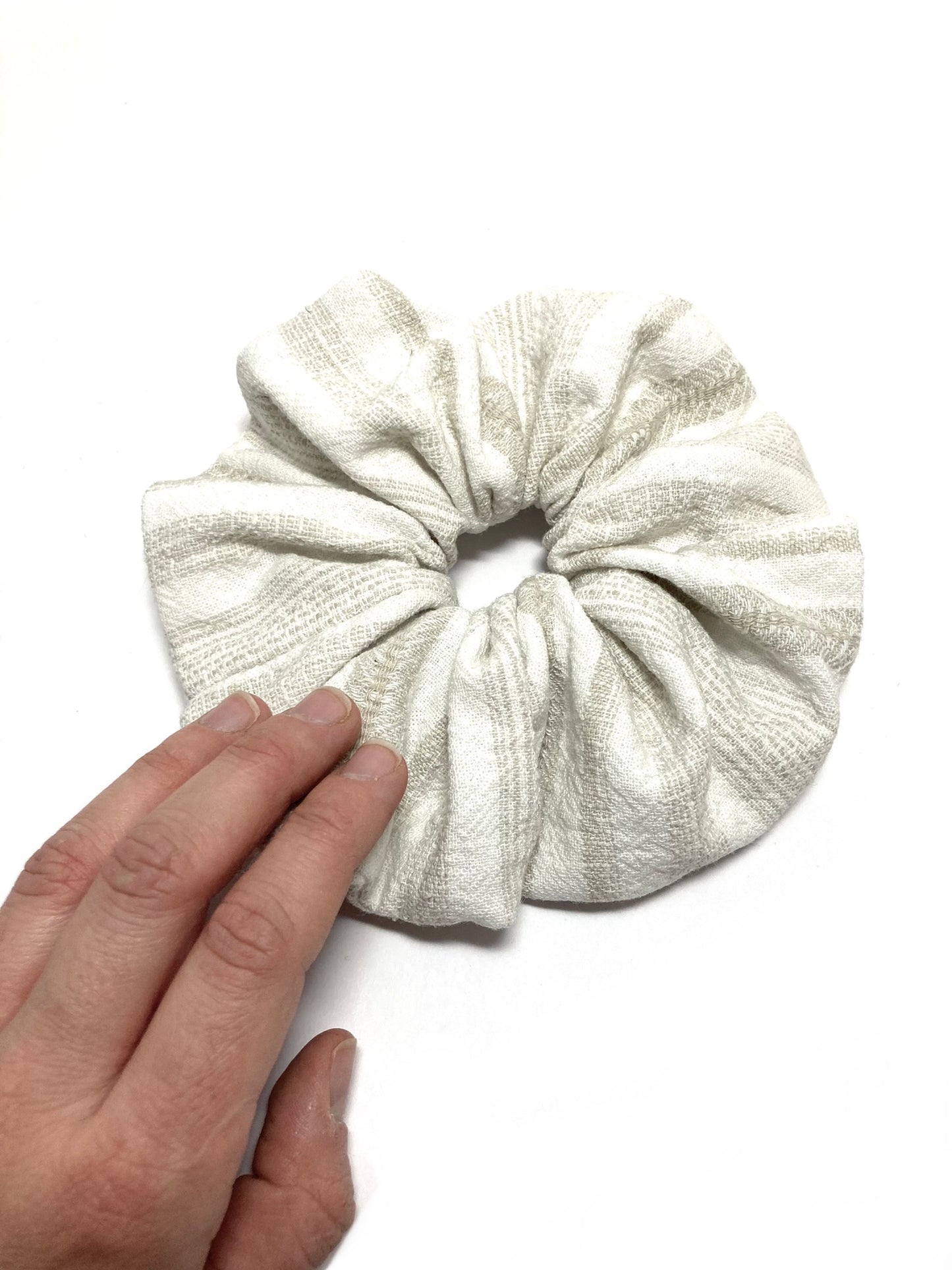 Linen scrunchie