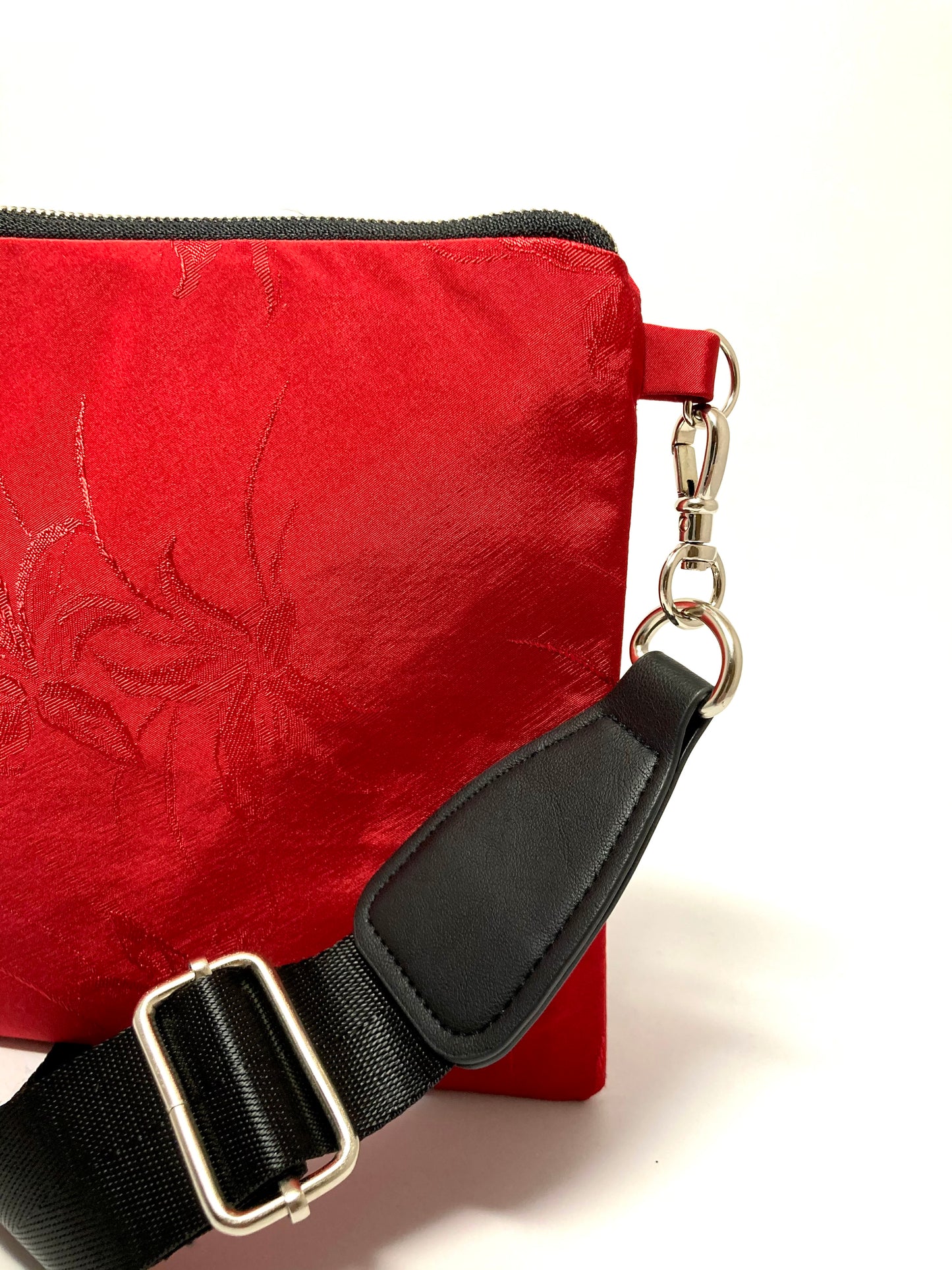 Red crossbody bag