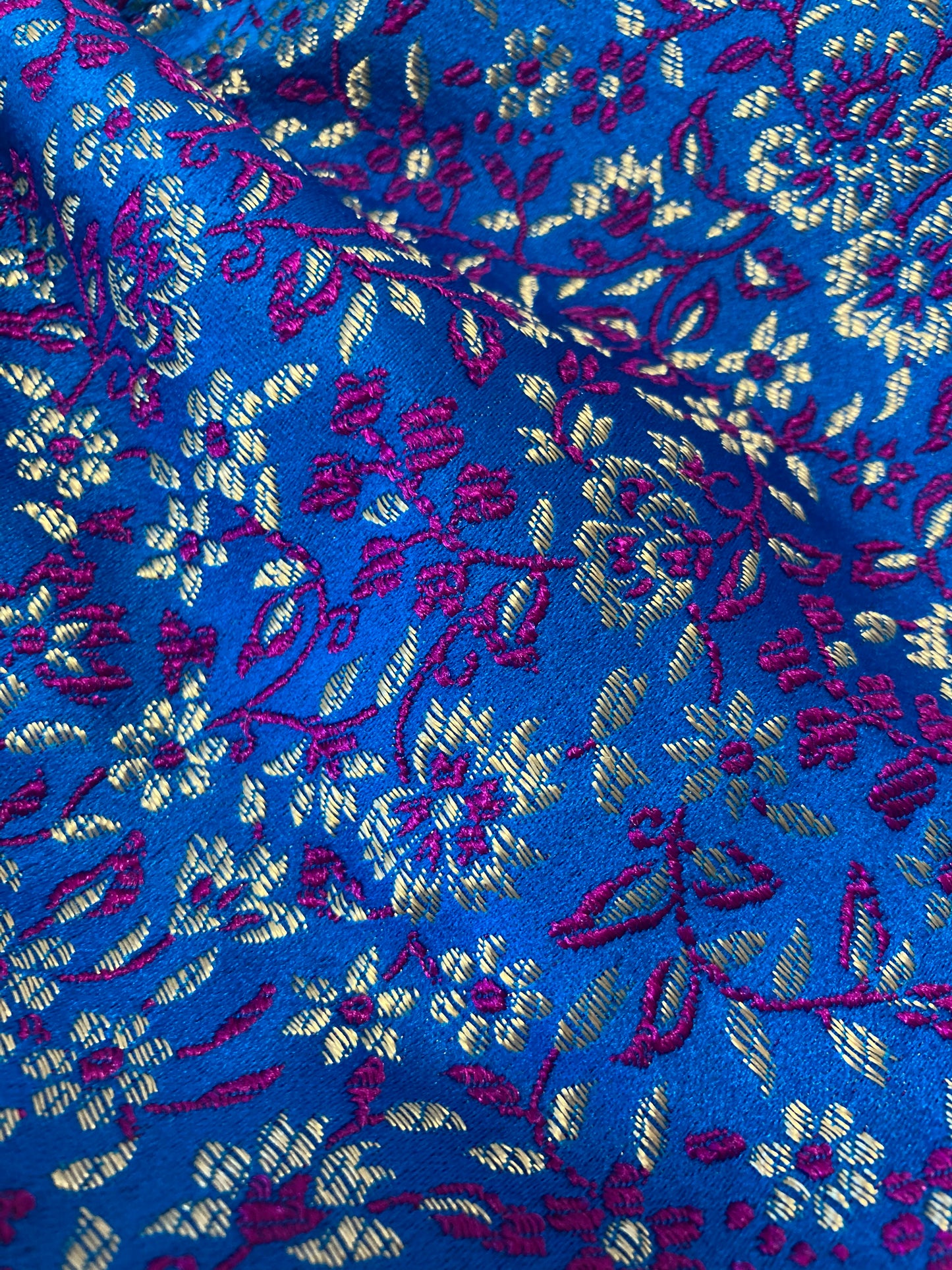 Blue kimono purse