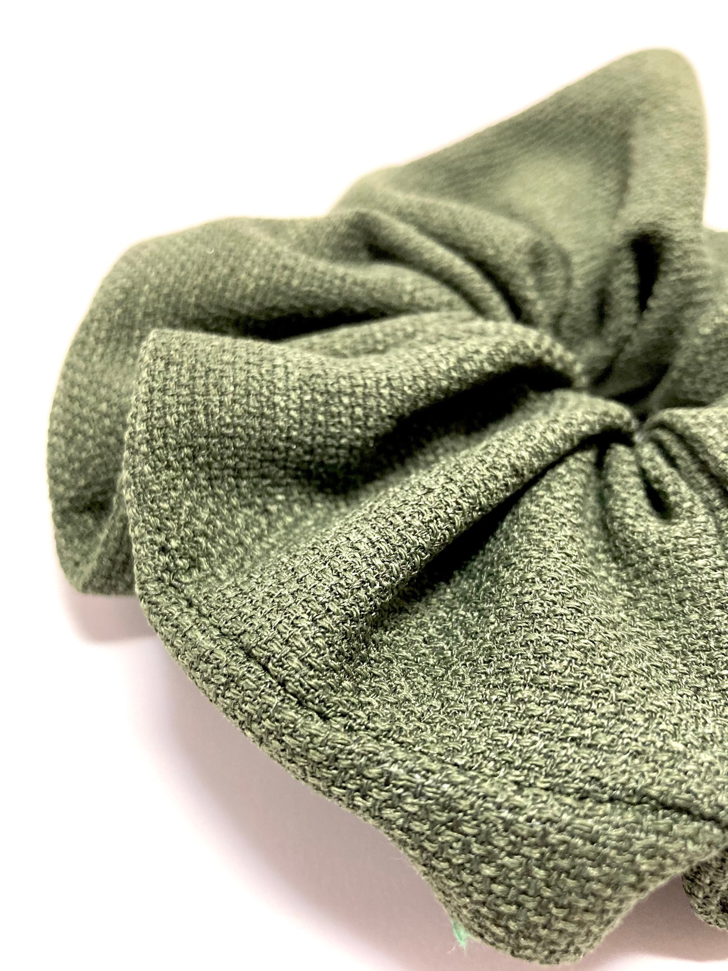 Large green scrunchie