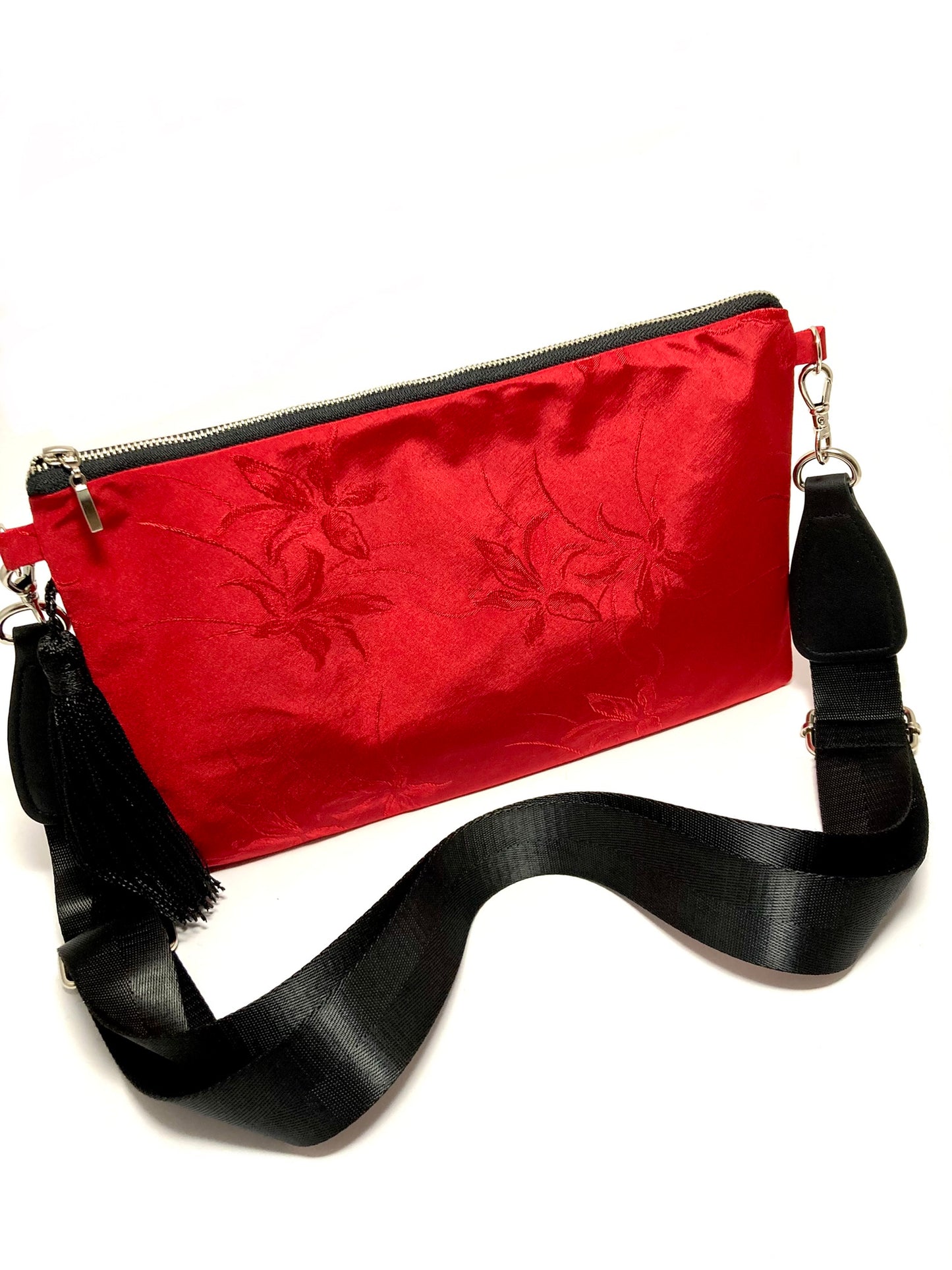 Red crossbody bag