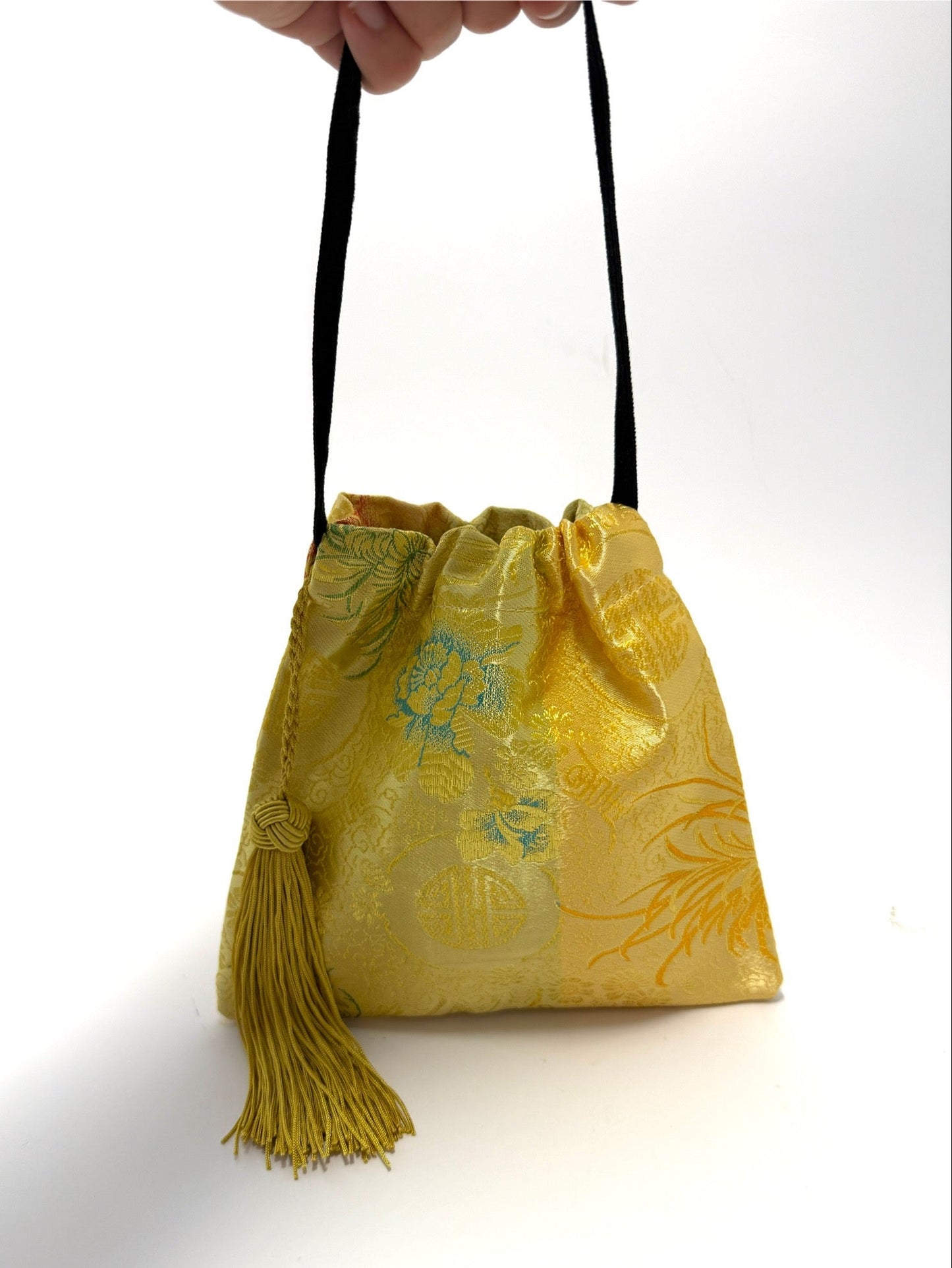 Yellow mini handbag