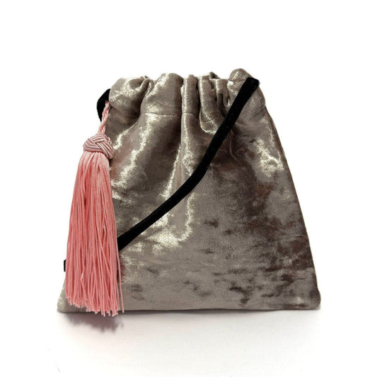 Little velvet boho handbag