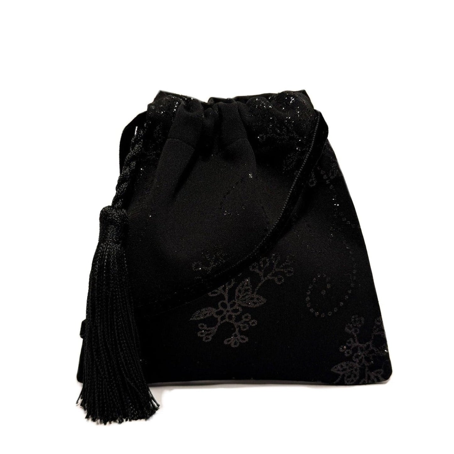 Little black pouch with glitter