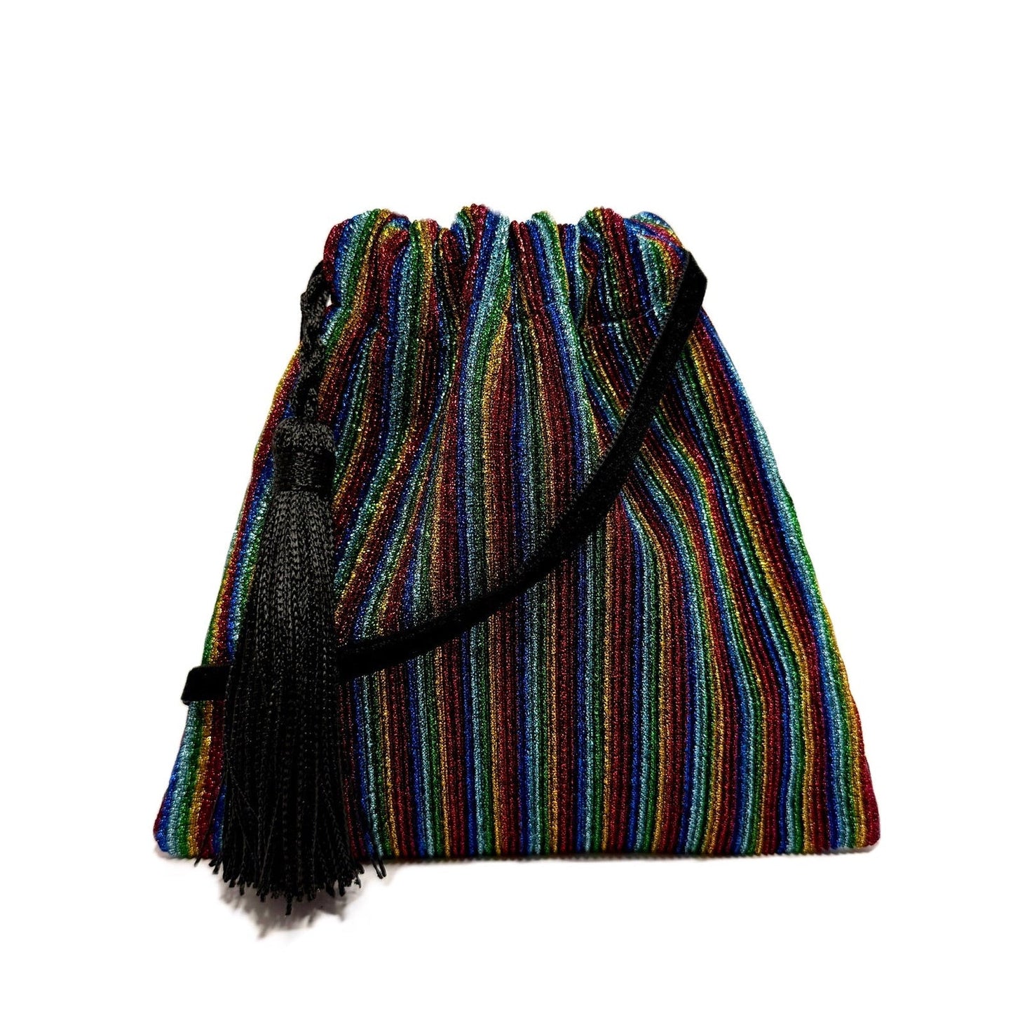 Mini evening handbag with tassel