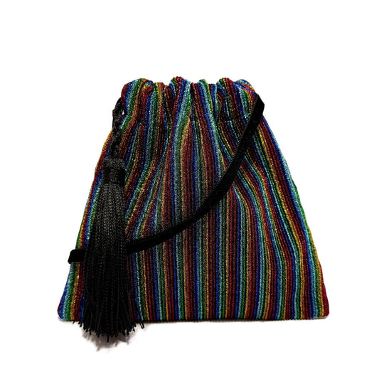 Mini evening handbag with tassel