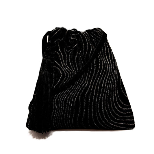 Little evening handbag with glitter