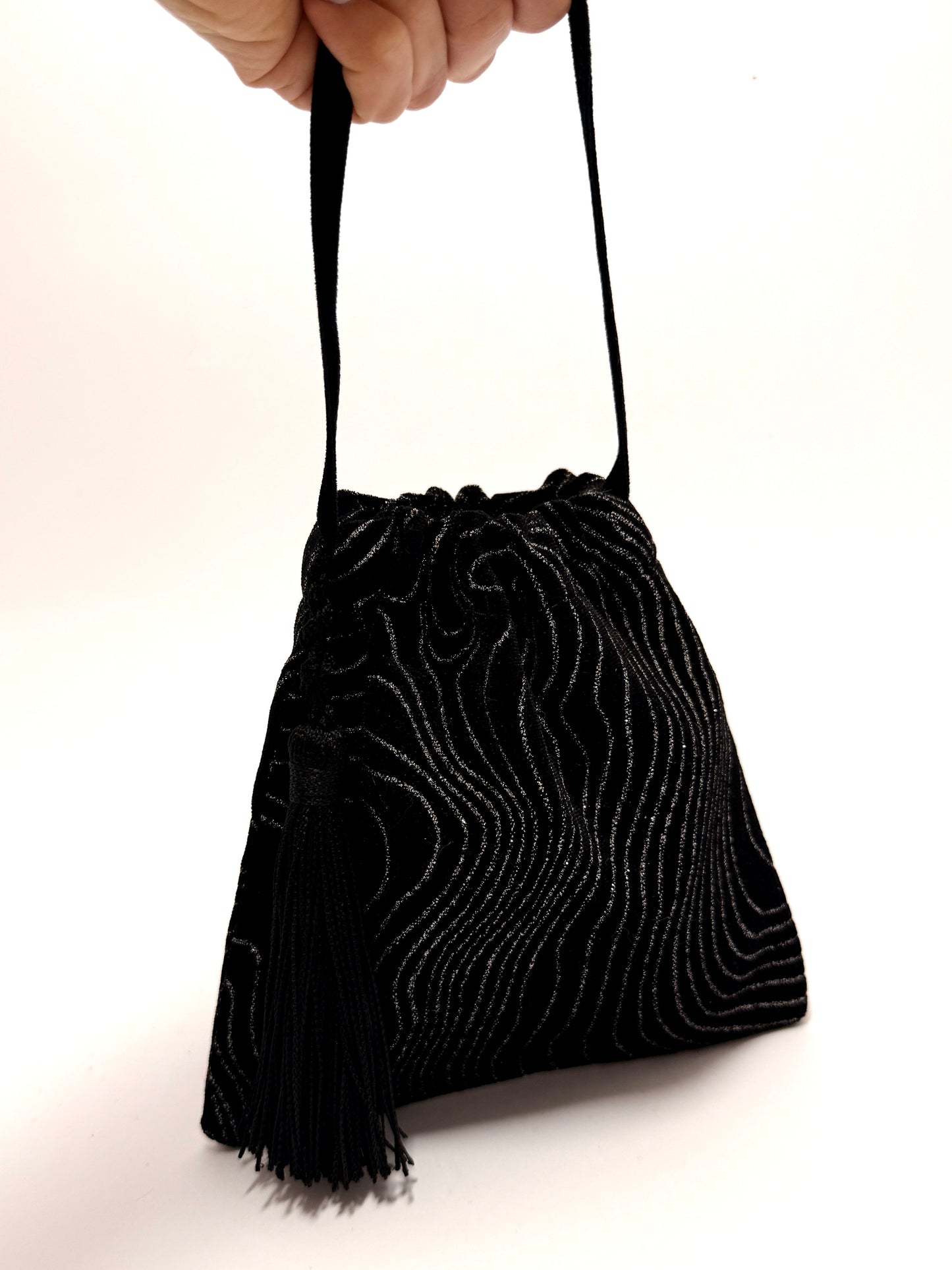 Little evening handbag with glitter