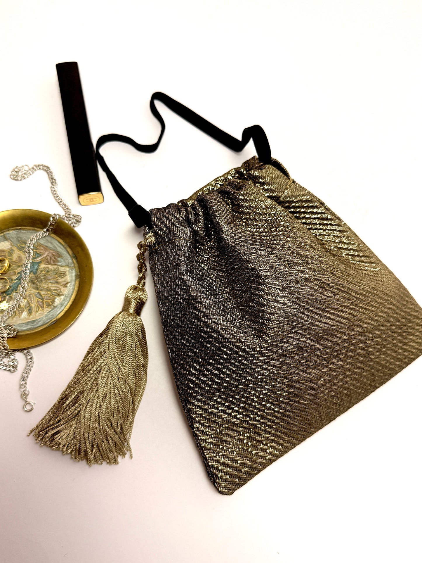 Gold mini purse