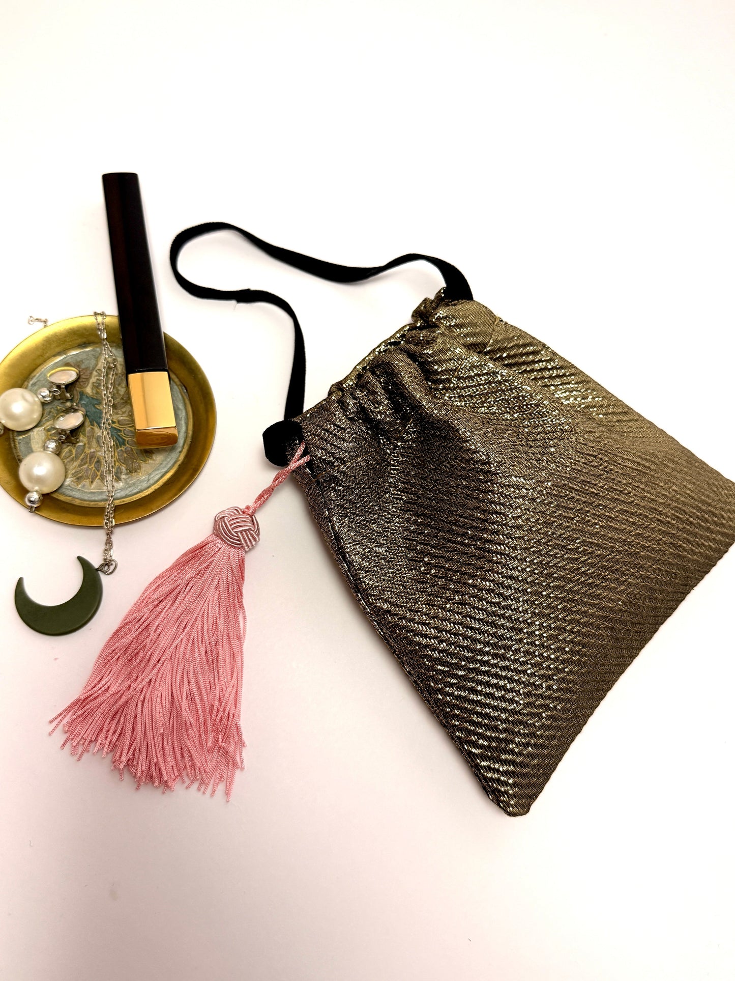 Gold little boho purse