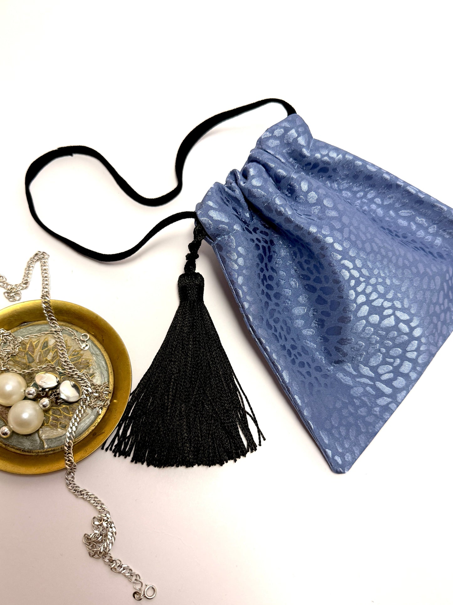 Mini blue handbag