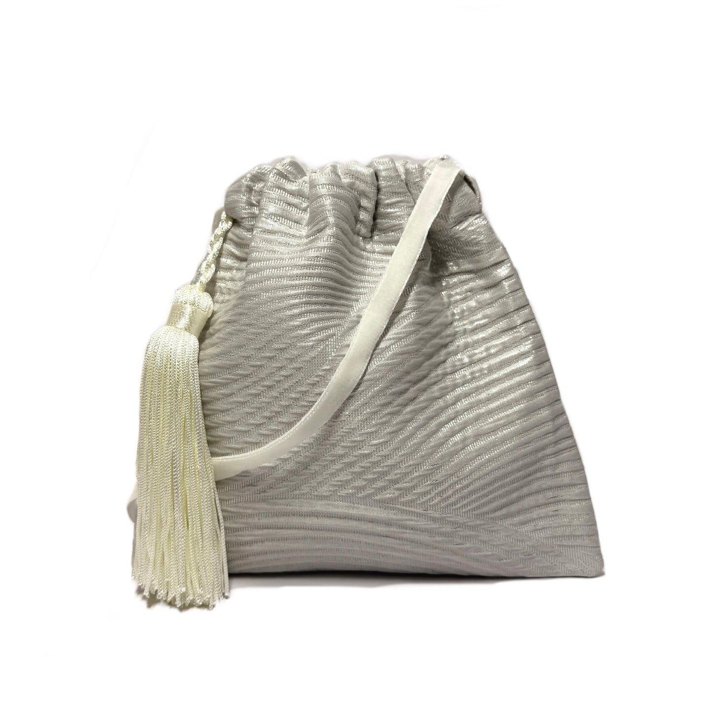Silver wedding boho purse