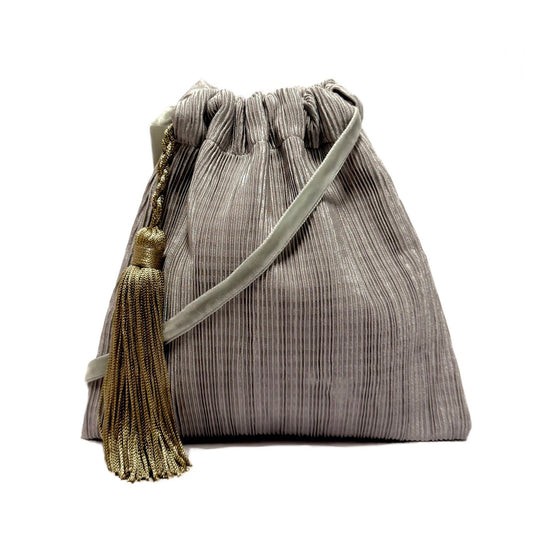 Little silver boho handbag