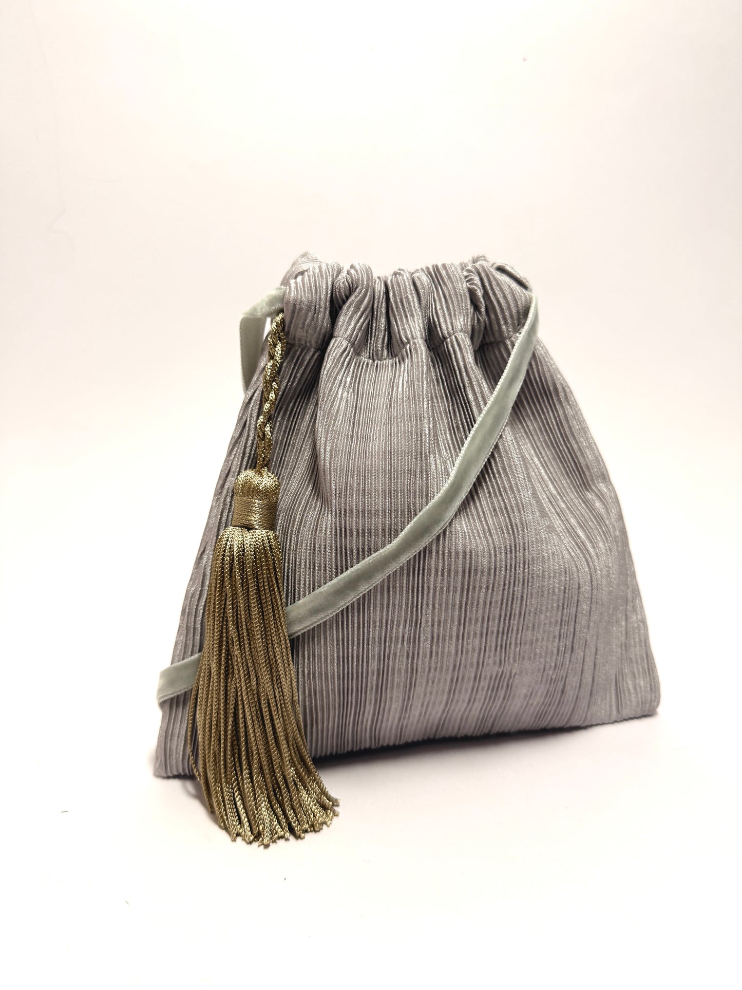 Little silver boho handbag