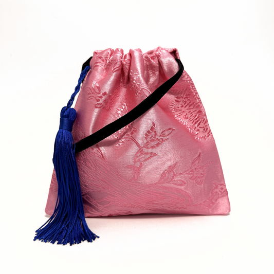 Pink mini recycled handbag